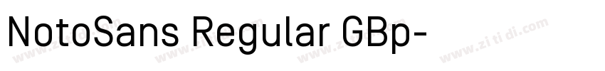 NotoSans Regular GBp字体转换